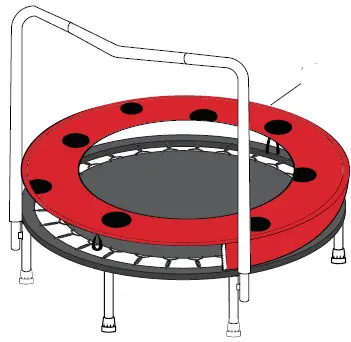purefun 9024LB 36-Inch Ladybug Kids Trampoline with Handrail FIG13