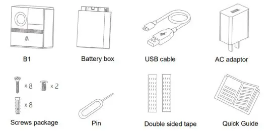 Laxihub B1 Smart Wi-Fi Video Doorbell - figure 1
