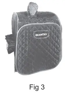 COSTWAY BA7733US Portable Steam Sauna - FIG 3