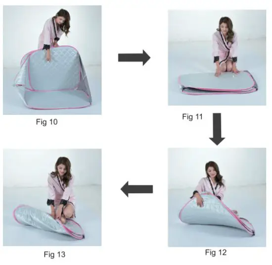 COSTWAY BA7733US Portable Steam Sauna - FIG 7