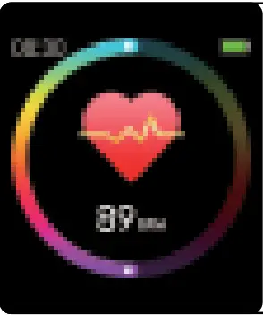 DAS 4 SG60 Smart Watch Black Silicone Strap - Heart Rate Test