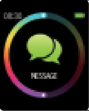 DAS 4 SG60 Smart Watch Black Silicone Strap - Messages Reminder