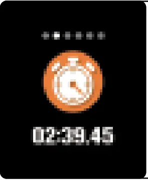 DAS 4 SG60 Smart Watch Black Silicone Strap - Stop Watch