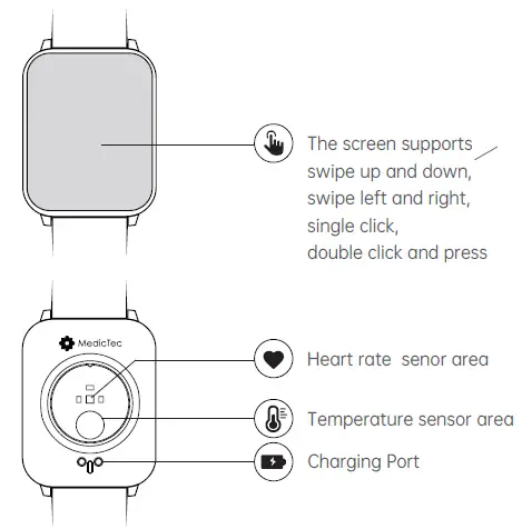 Paradise Digital Technology WA002 MedicTec AI Watch 100