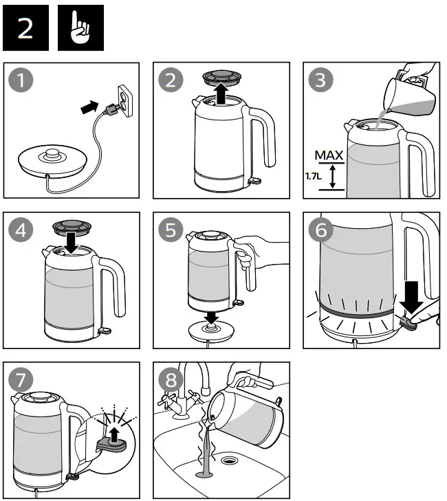 PHILIPS HD9339 Glass Kettle - Fig 2