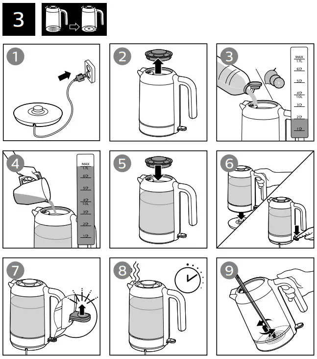 PHILIPS HD9339 Glass Kettle - Fig 3