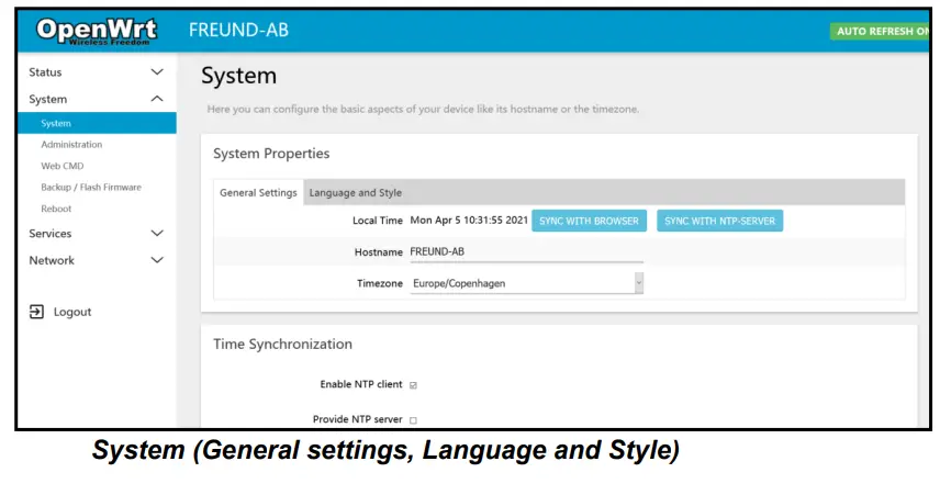 FREUND FE W826 WD H Ethernet Cable - options to change