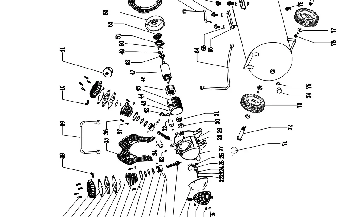 scheppach HC120DC Twin Cylinder Air Compressor 230V - Product Overview 8