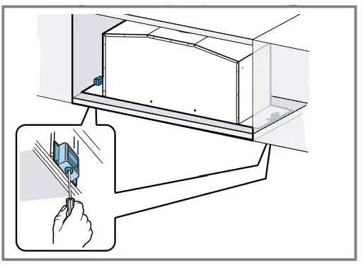 BOSCH DHL785BAU Extractor Hood - Installing the appliance 1
