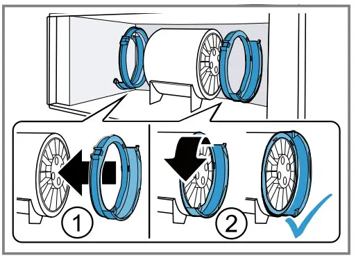 BOSCH DHL785BAU Extractor Hood - Preparing circulating-air mode