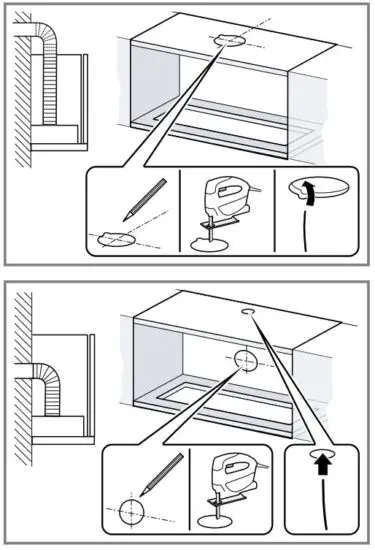 BOSCH DHL785BAU Extractor Hood - Preparing the units 1