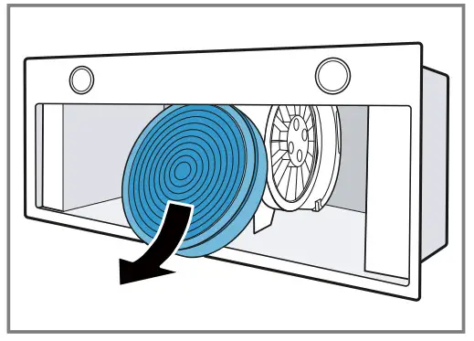 BOSCH DHL785BAU Extractor Hood - odour filter 3