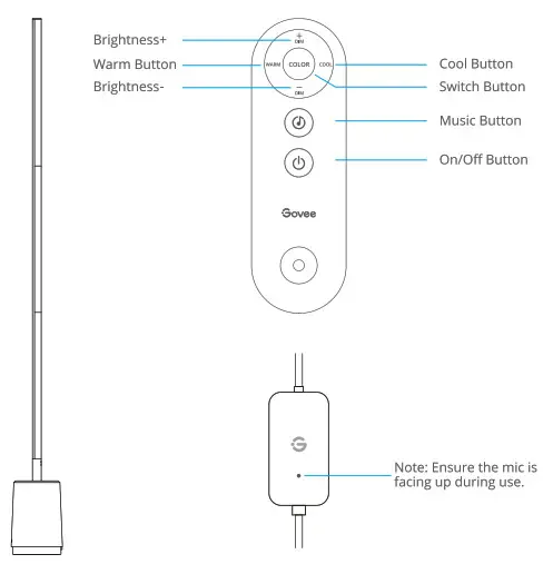 Govee H6072 Lyra Floor Lamp - at glance