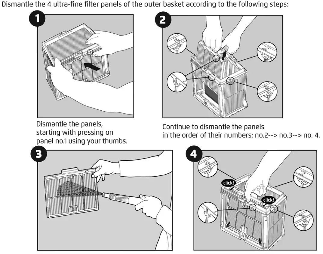 maytronics ACTIVE 20 Dolphin Power Supply User Guide - Periodic filter cleaning