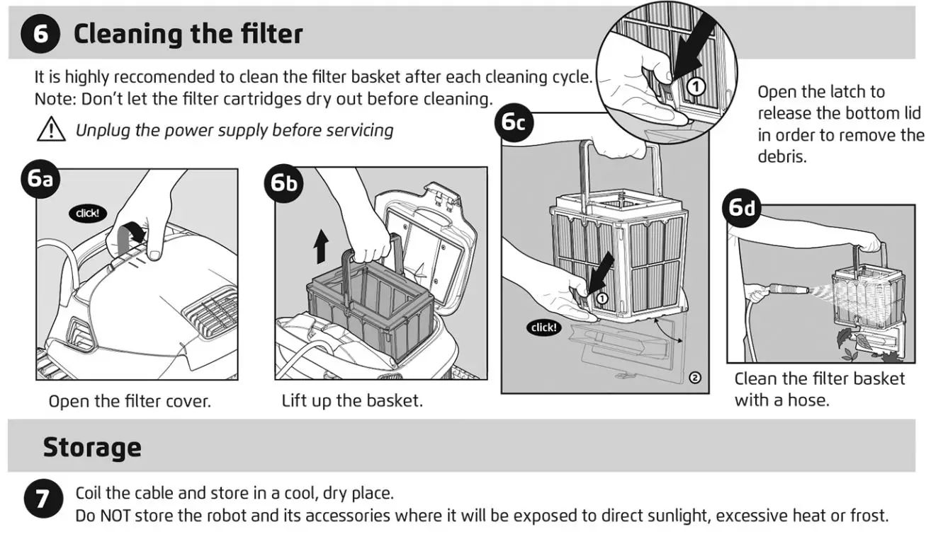 maytronics ACTIVE 20 Dolphin Power Supply User Guide - Robot Operation