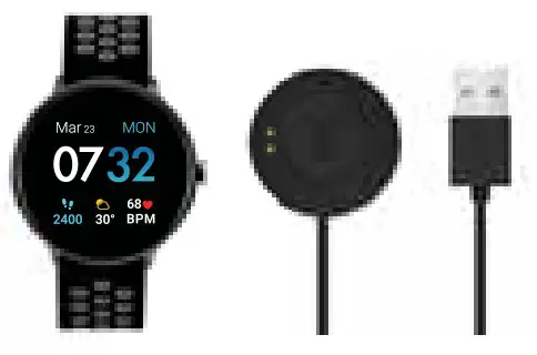 iTOUCH SPORT 3 Smartwatch Fitness Tracker Body Temperature - CHARGING YOUR WATCH