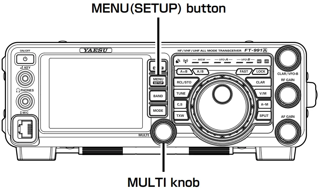 Presetting a channel