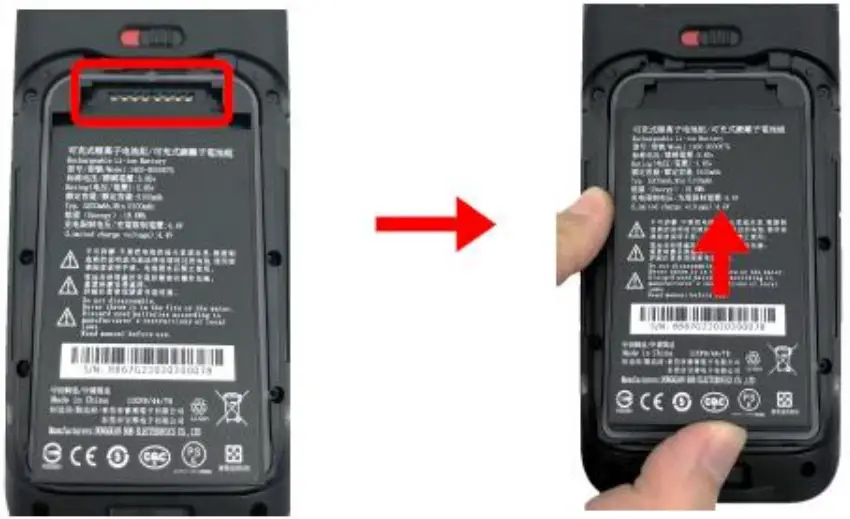 Remove Battery Cover to Install Battery