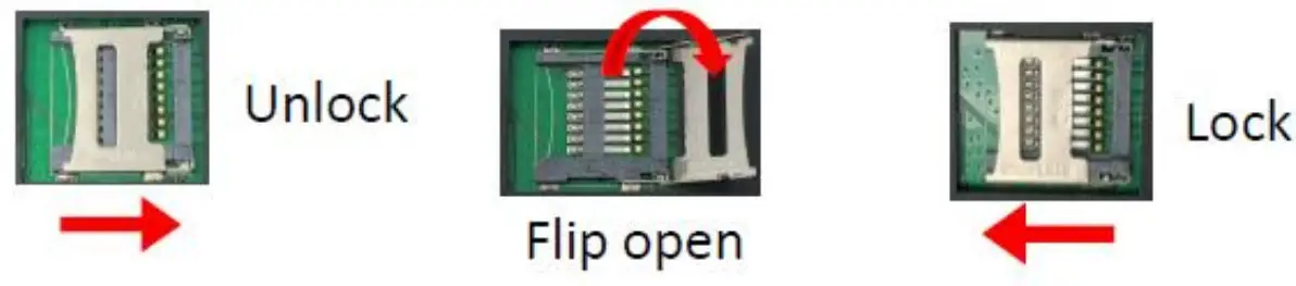 Inserting the Micro SD Card