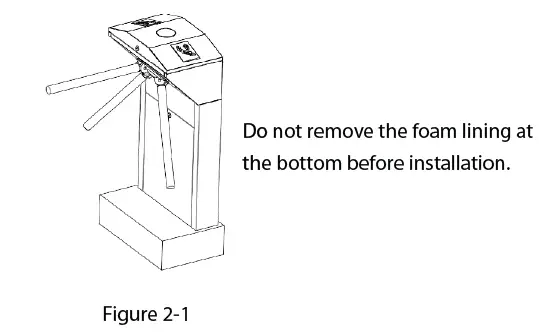 ZKTeco TS1000 Tripod Turnstile fig 3