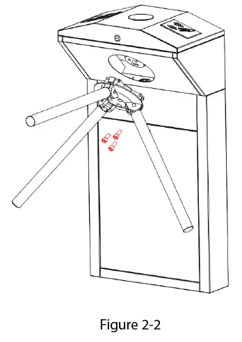 ZKTeco TS1000 Tripod Turnstile fig 4