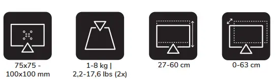Neomounts NM-D775DXBLACK Monitor Desk Mount 1