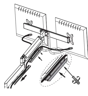 Neomounts NM-D775DXBLACK Monitor Desk Mount 15