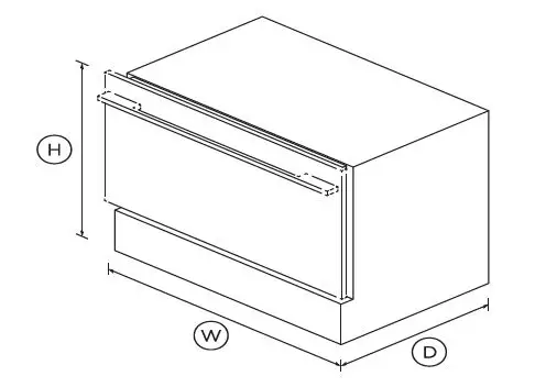 FISHER PAYKEL RB9064S1 Integrated CoolDrawer Multitemperature Drawer fig 1