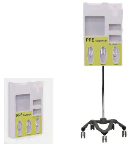 aidacare WAT820187 Aspire Mobile PPE Dispenser with Nesting Base - fig