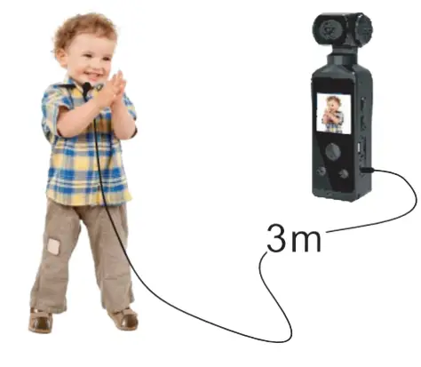 kogan KAKIPCAMYA Kids Pocket Action Camera - microphone