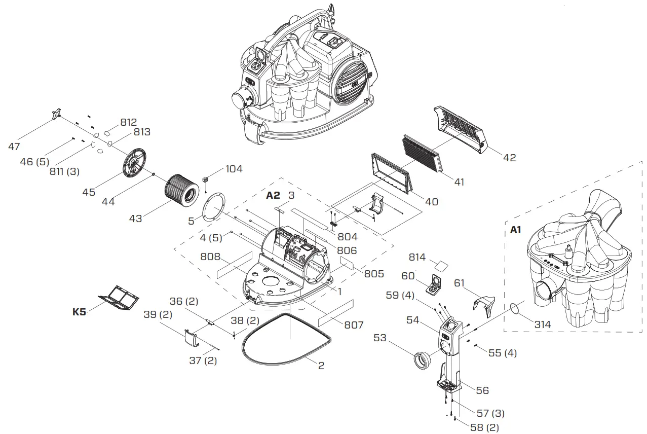 iQ POWER TOOLS iQ426HEPA US Cyclonic Dust Extractor - VACUUM SYSTEM1