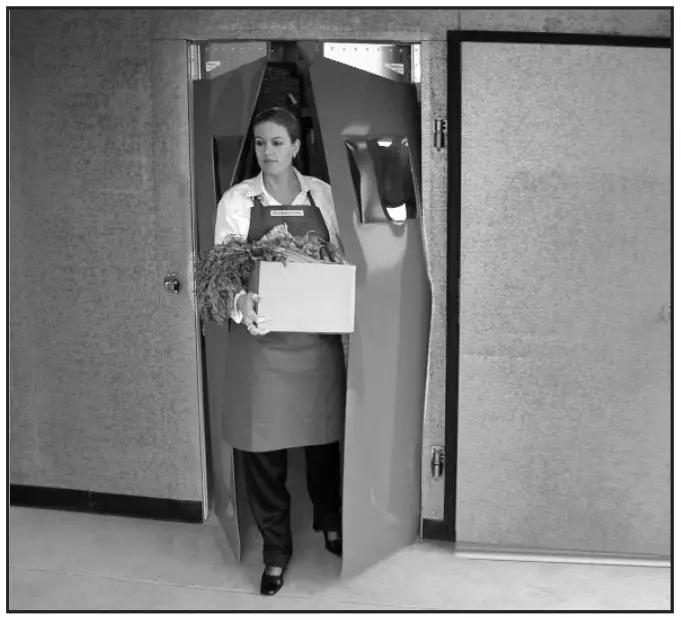 Curtron PP-C-120-6084 Polar-Pro Flexible Swinging Door for Walk-In Coolers & Freezers, 60 wide x 84 high-fig1