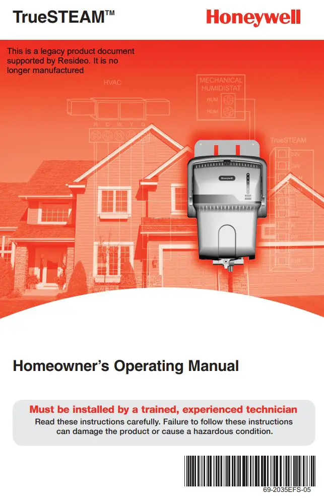 Honeywell TrueSTEAM Owner’s Manual