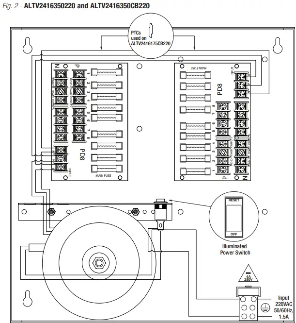 Altronix ALTV2416220 Series 16-Output CCTV Power Supplies-fig4