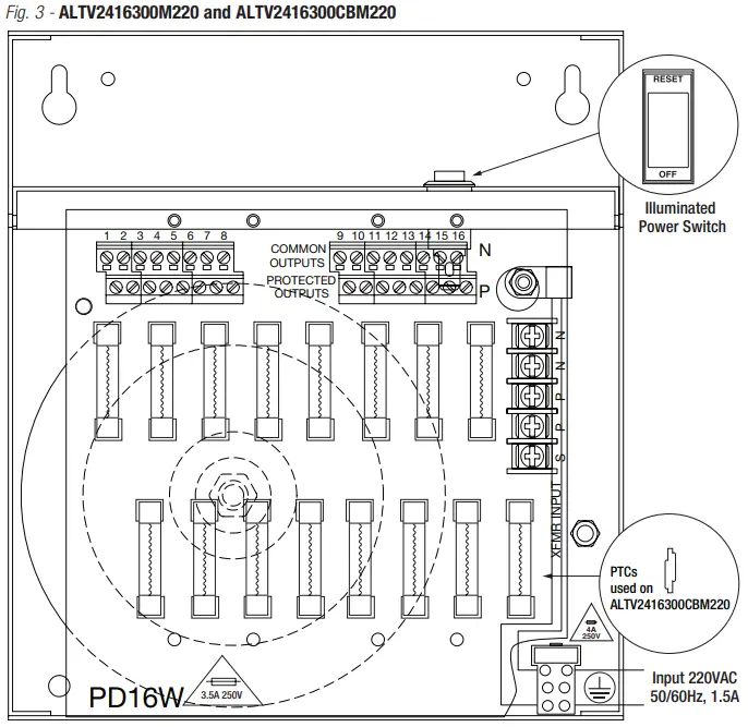 Altronix ALTV2416220 Series 16-Output CCTV Power Supplies-fig6