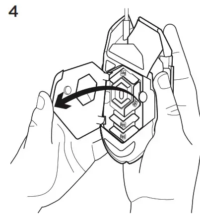 Logitech G502 HERO - adjust the weight