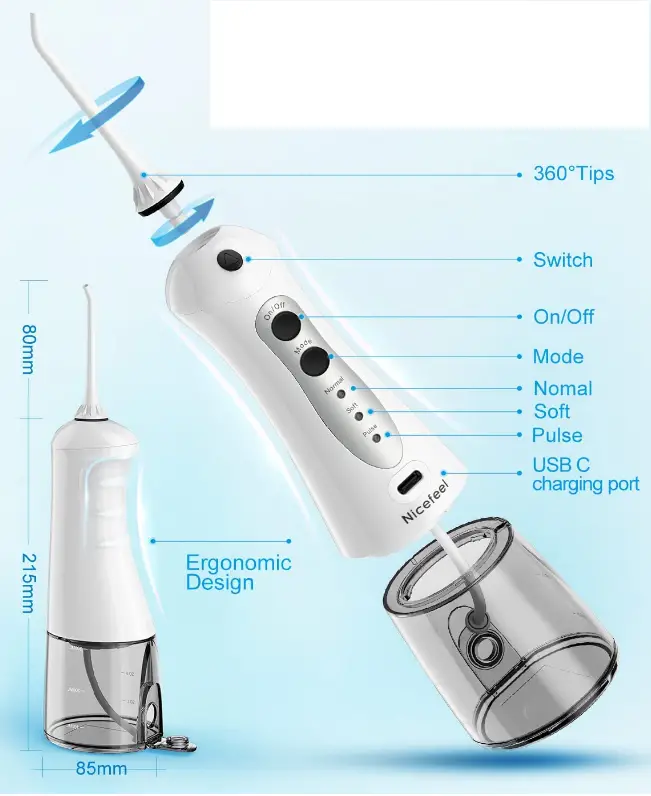 Nicefeel-FC1592-Cordless-Water-Flosser-Fig-2