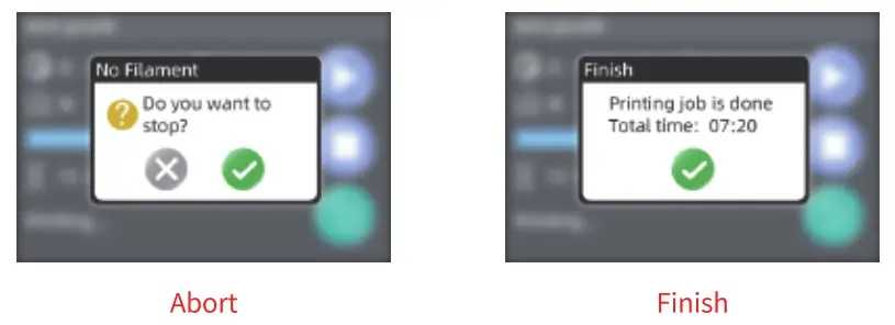 TronHoo T2205 3D Printer - Abort Finish