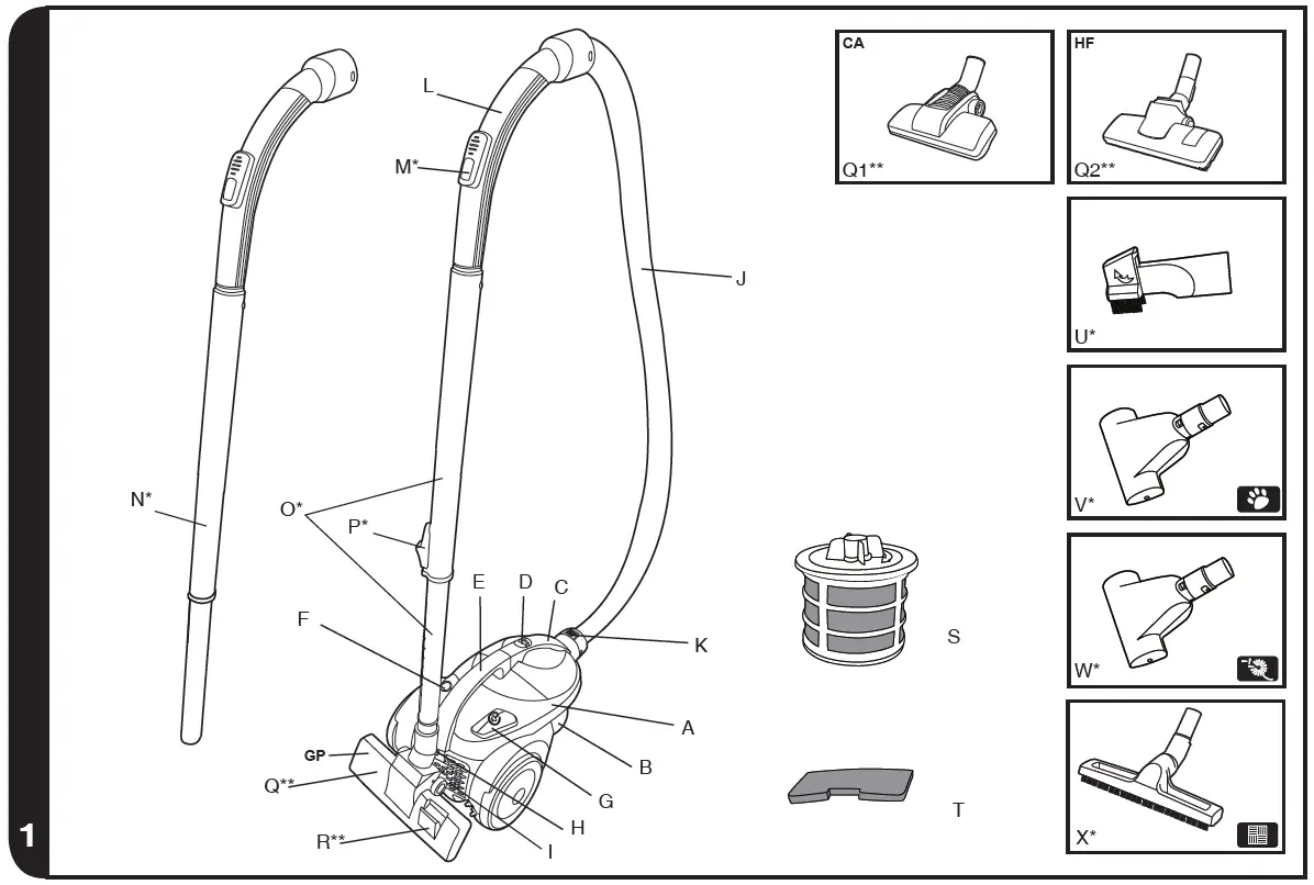 CANDY CAF2002 019 Cordless Vacuum Cleaner 1