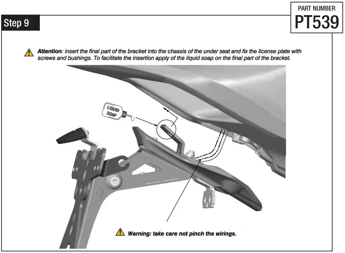 rizoma PT539 Fox License Plate Support Kit - Figure 12