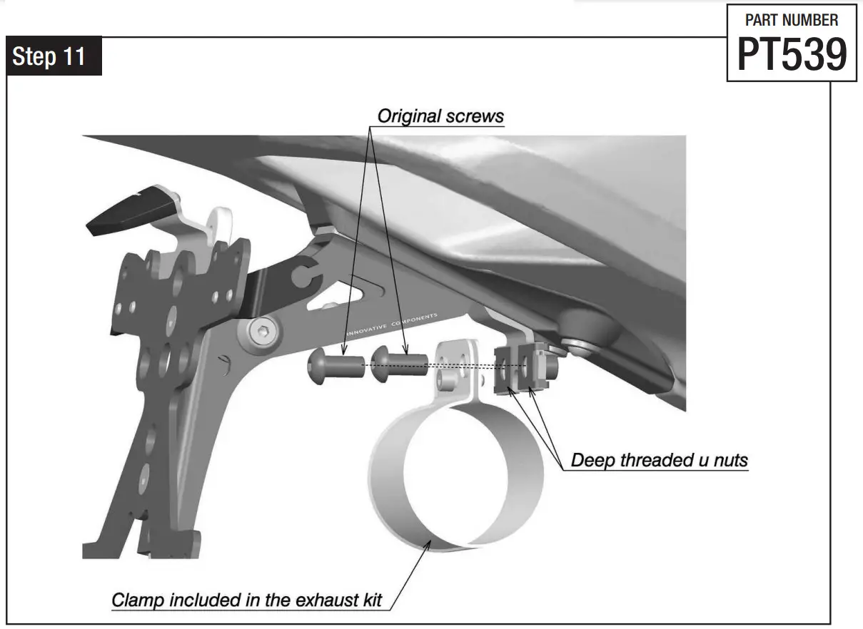 rizoma PT539 Fox License Plate Support Kit - Figure 14