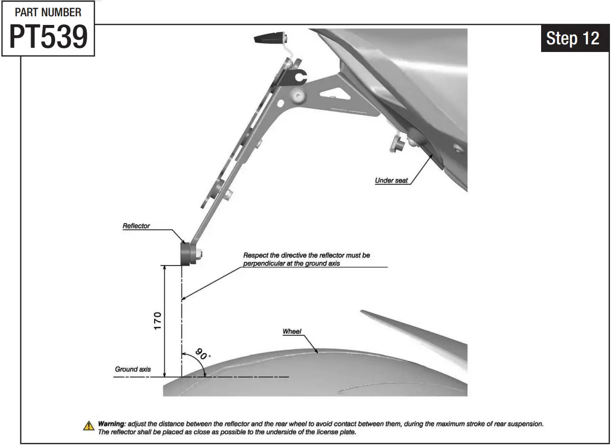 rizoma PT539 Fox License Plate Support Kit - Figure 15