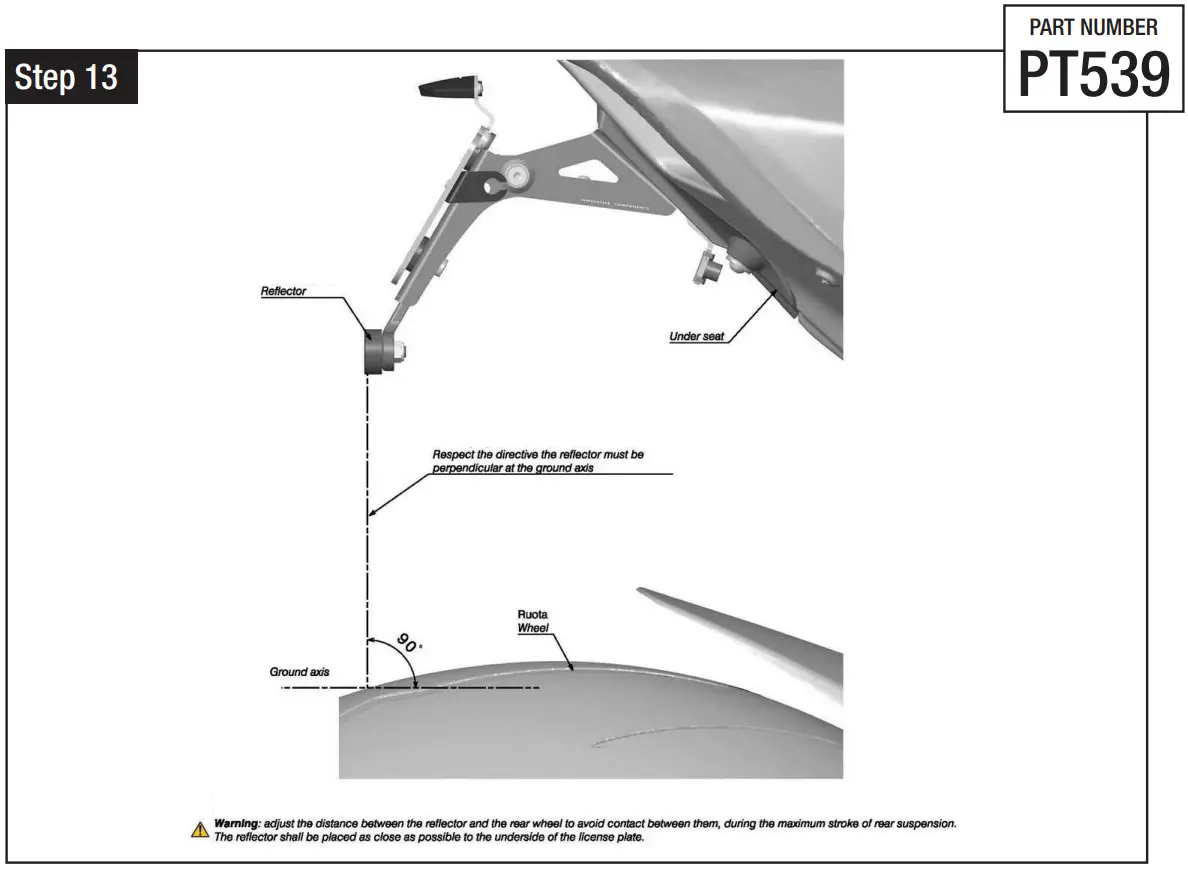 rizoma PT539 Fox License Plate Support Kit - Figure 17