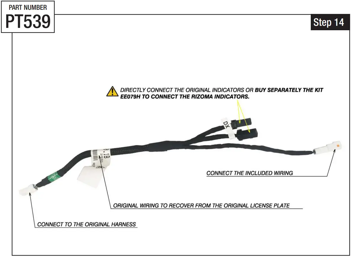 rizoma PT539 Fox License Plate Support Kit - Figure 18