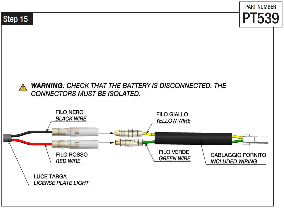 rizoma PT539 Fox License Plate Support Kit - Figure 20