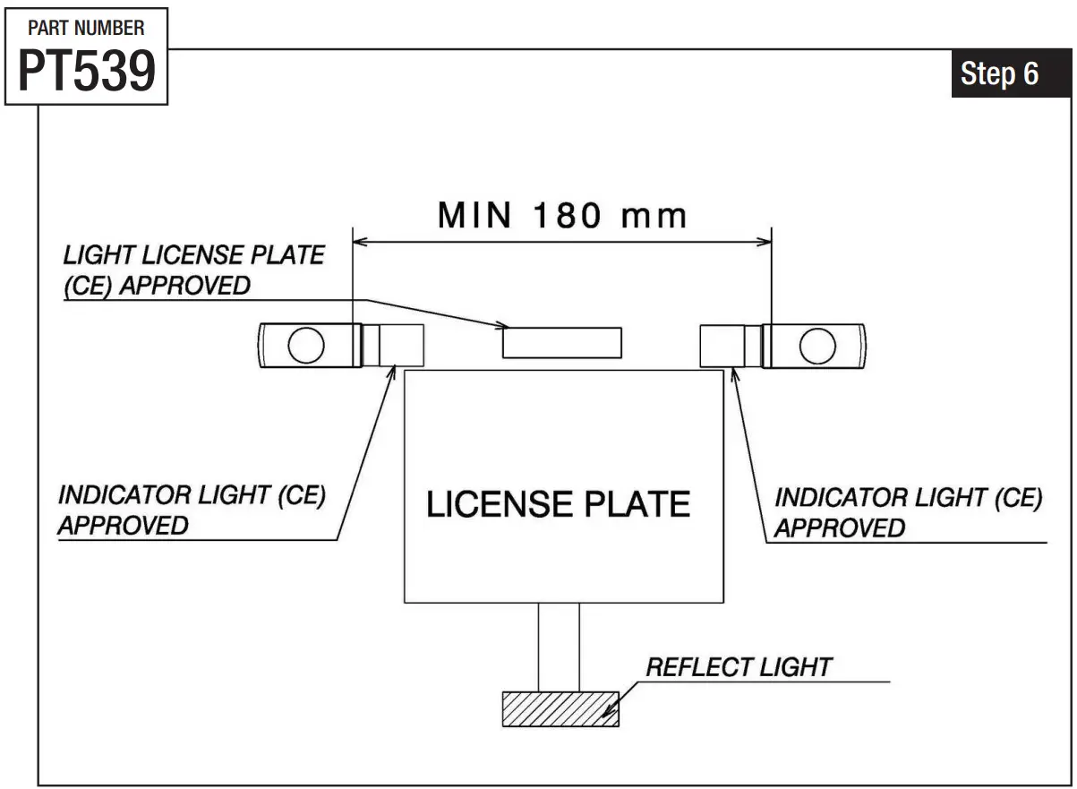 rizoma PT539 Fox License Plate Support Kit - Figure 9