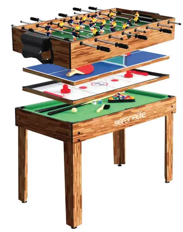 serenelife SLMTGTBL41 4 In 1 Multi Function Game Table