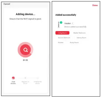 Goldair GPWF120 35cm Electronic Wall Fan with WiFi-7