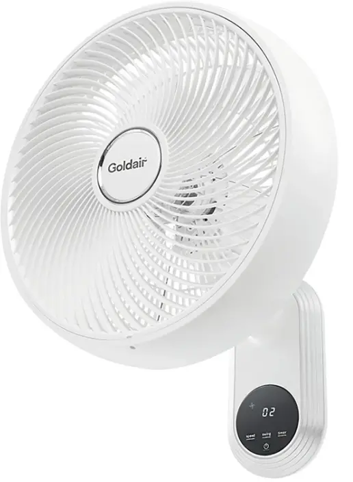 Goldair GPWF120 35cm Electronic Wall Fan with WiFi
