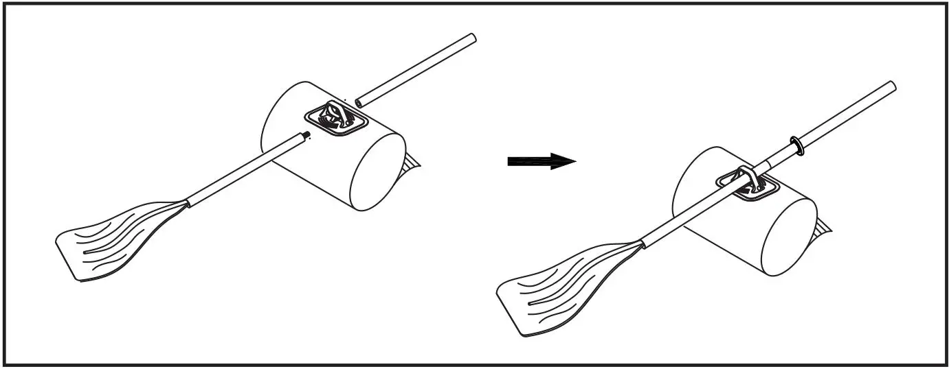 Bestway 43044016 Raft Boat Set RX-3000 - OARS INSTALLATION